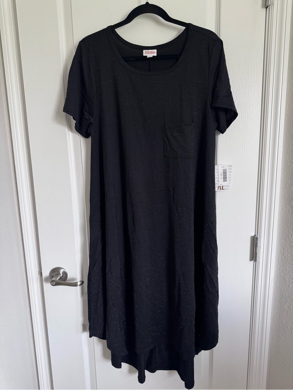 LuLaRoe Black Sparkle Midi Dress